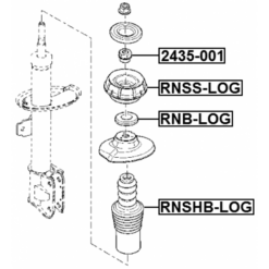 Alternative view of FRONT SHOCK ABSORBER BEARING