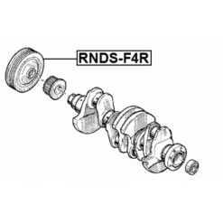 Alternative view of CRANKSHAFT PULLEY F4R
