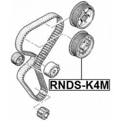 Alternative view of CAMSHAFT DEPHASER PULLEY K4M
