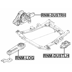 Alternative view of RIGHT ENGINE MOUNT (HYDRO)