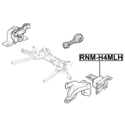 Alternative view of TRANSMISSION MOUNT