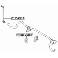 Alternative view of FRONT STABILIZER BAR BUSH D18.5