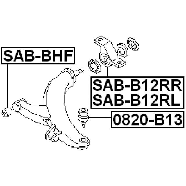 REAR BUSHING, FRONT RIGHT CONTROL ARM (HYDRO) - Image 2