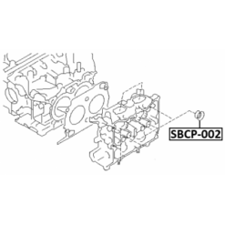 Alternative view of SEAL RING, SPARK PLUG TUBE