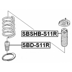Alternative view of REAR SHOCK ABSORBER JOUNCE BUMPER