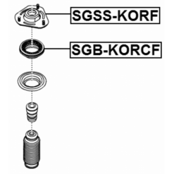 Alternative view of FRONT SHOCK ABSORBER BEARING