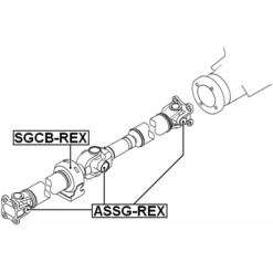 Alternative view of DRIVE SHAFT BEARING