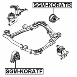 Alternative view of REAR ENGINE MOUNT