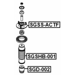 Alternative view of FRONT SHOCK ABSORBER MOUNTING