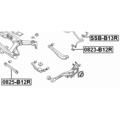 Alternative view of REAR STABILIZER BAR BUSH D15