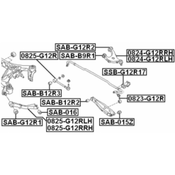 Alternative view of REAR STABILIZER BAR BUSH D17