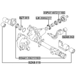 Alternative view of FRONT DIFFERENTIAL MOUNT