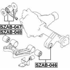 Alternative view of FRONT DIFFERENTIAL MOUNT BUSHING