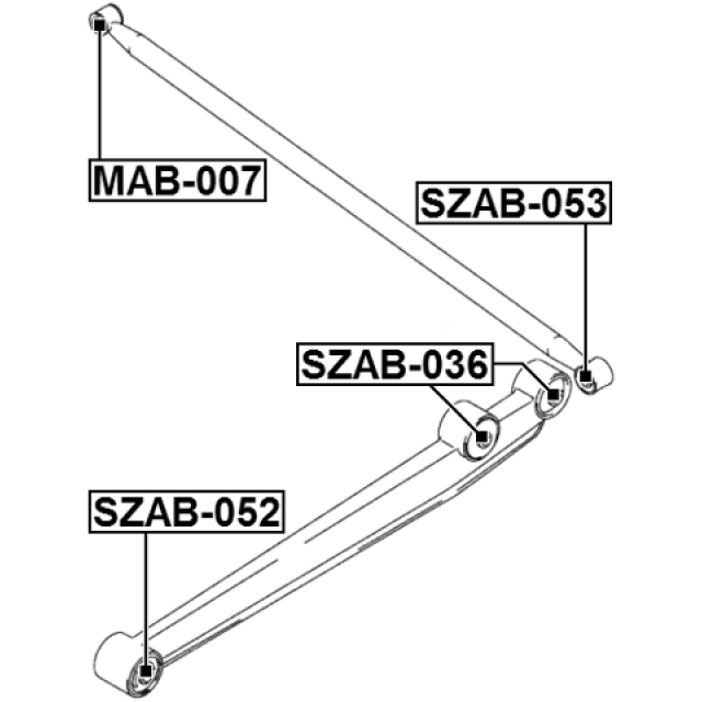 FRONT BUSHING, LOWER CONTROL ARM - Image 2