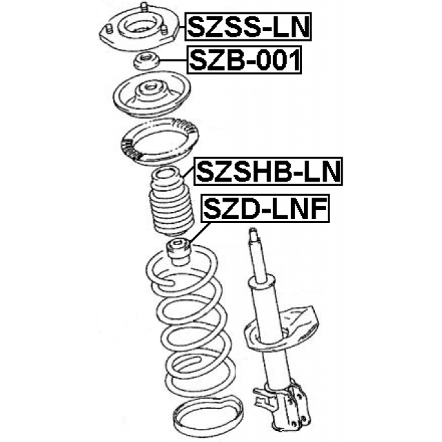 FRONT SHOCK ABSORBER BEARING - Image 2