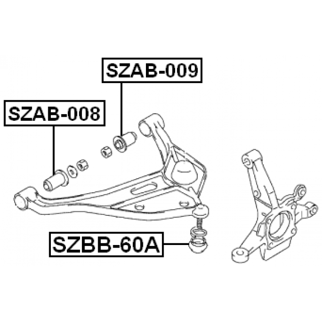 LOWER CONTROL ARM BALL JOINT BOOT 30X26X17 - Image 2