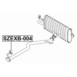 Alternative view of EXHAUST PIPE SUPPORT