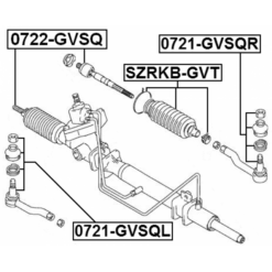 Alternative view of STEERING GEAR BOOT