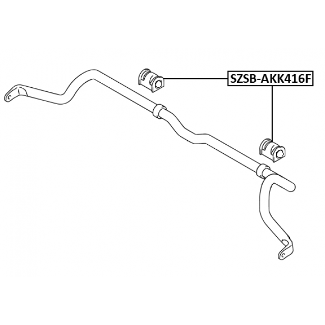 FRONT STABILIZER BAR BUSH D25 - Image 2