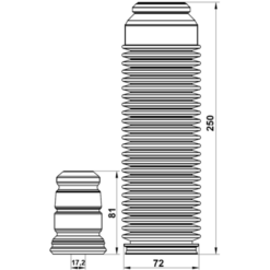 Alternative view of BOOT WITH JOUNCE BUMPER FRONT SHOCK ABSORBER KIT