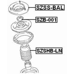 Alternative view of FRONT SHOCK ABSORBER MOUNTING