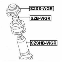 Alternative view of FRONT SHOCK ABSORBER MOUNTING