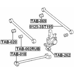Alternative view of REAR KNUCKLE BUSHING