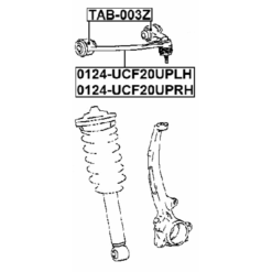 Alternative view of BUSHING, FRONT UPPER CONTROL ARM