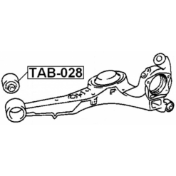 Alternative view of BUSHING, REAR LOWER TRAILING ARM