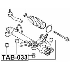 Alternative view of STEERING RACK BUSHING