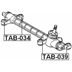 Alternative view of STEERING RACK BUSHING