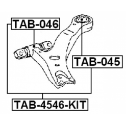 Alternative view of FRONT BUSHING, FRONT CONTROL ARM