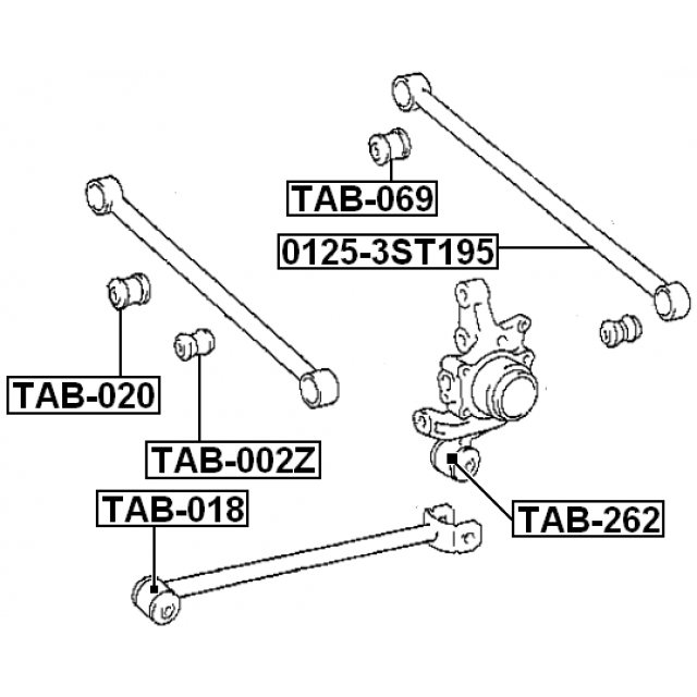 BUSHING, REAR TRANSVERSE ARM - Image 2