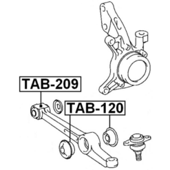 Alternative view of FRONT ARM BUSHING