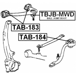 Alternative view of BUSHING, FRONT LOWER CONTROL ARM