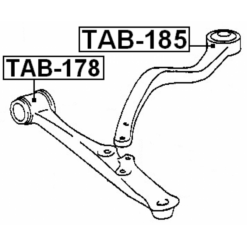 Alternative view of BUSHING, FRONT LOWER CONTROL ARM