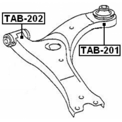 Alternative view of FRONT BUSHING, FRONT CONTROL ARM
