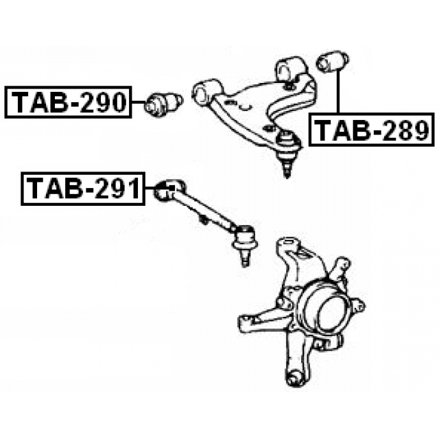 REAR BUSHING, REAR UPPER CONTROL ARM - Image 2