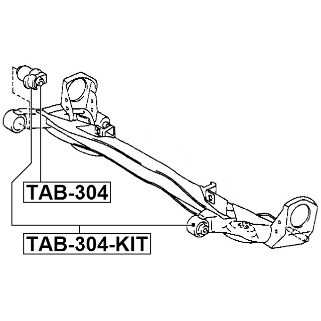 REAR CROSSMEMBER BUSHING KIT - Image 2