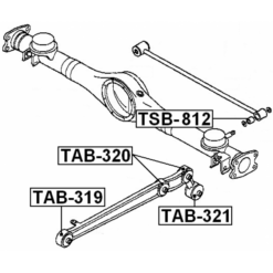 Alternative view of REAR TRAILING ROD BUSHING