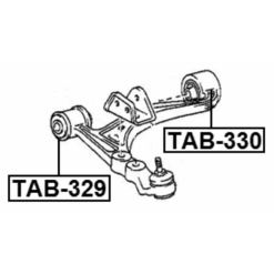 Alternative view of FRONT BUSHING, FRONT CONTROL ARM