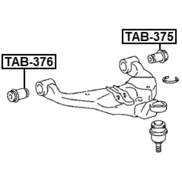 FRONT BUSHING, LOWER CONTROL ARM - Image 2