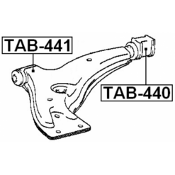 Alternative view of REAR BUSHING, FRONT CONTROL ARM