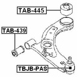 Alternative view of REAR BUSHING, FRONT CONTROL ARM