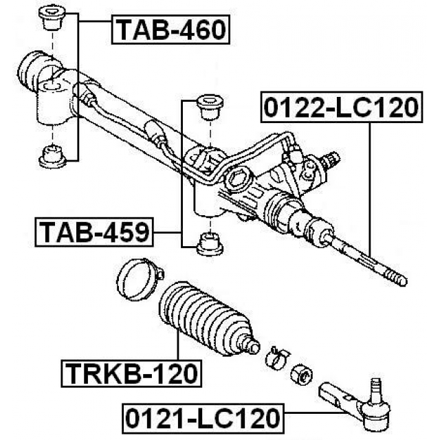 STEERING RACK BUSHING KIT - Image 2