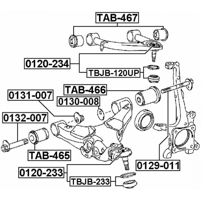 BUSHING, FRONT UPPER CONTROL ARM - Image 2