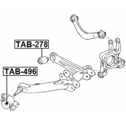 Alternative view of BUSHING, REAR LOWER CONTROL ARM