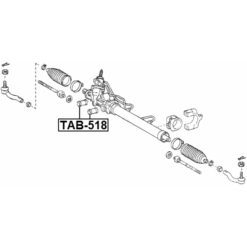 Alternative view of STEERING RACK BUSHING