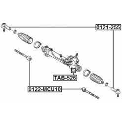 Alternative view of STEERING RACK BUSHING