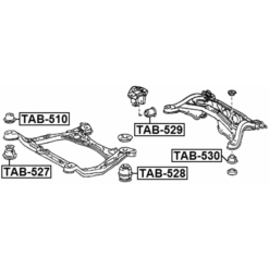 Alternative view of SUBFRAME BUSHING